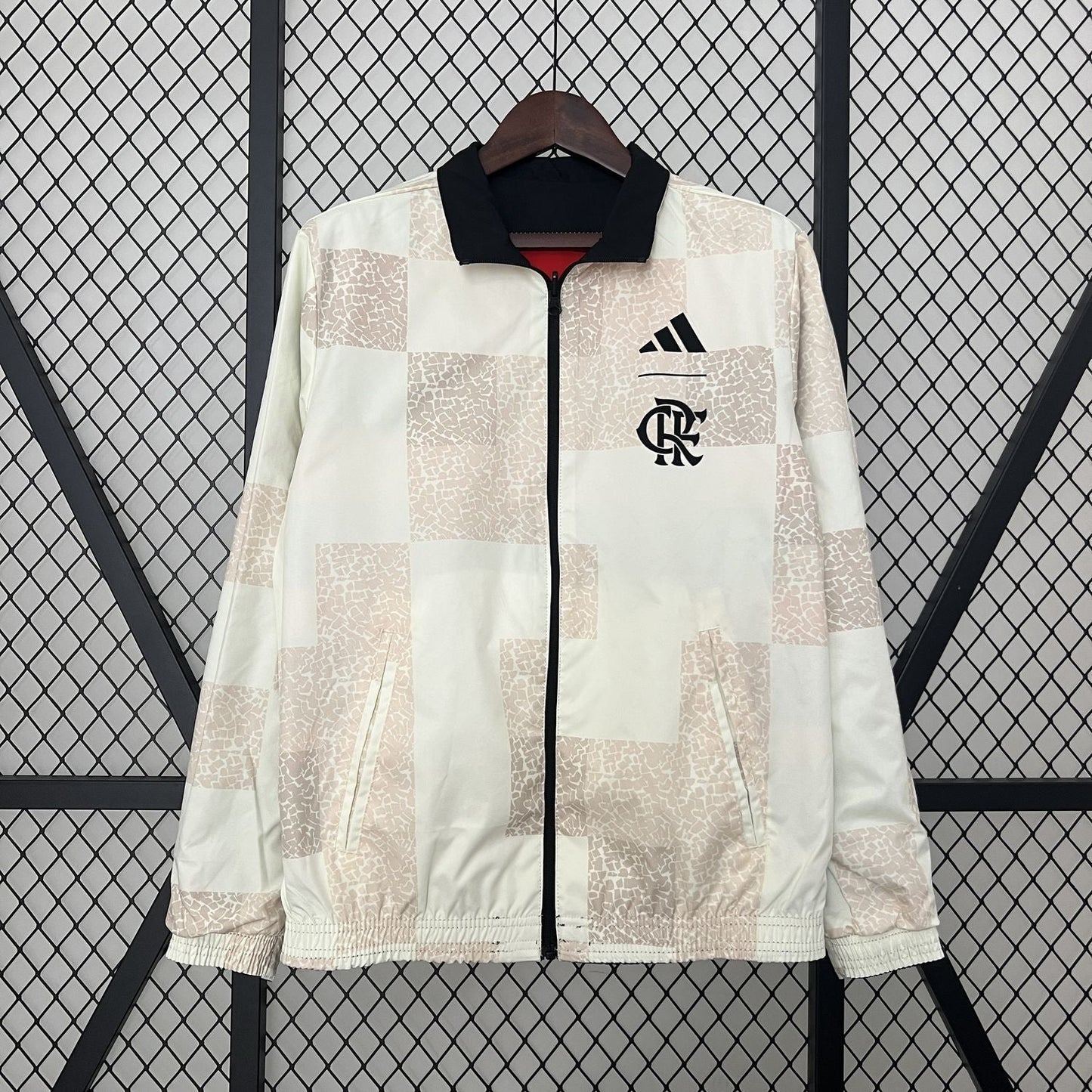Windjacke Flamengo - Schwarz und Rot