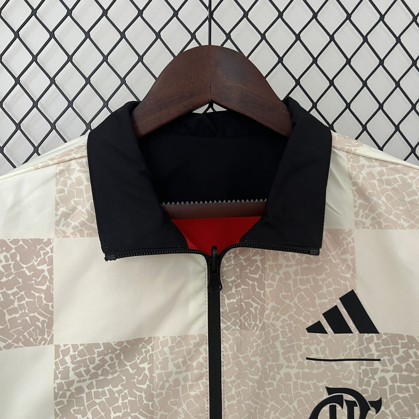 Windjacke Flamengo - Schwarz und Rot