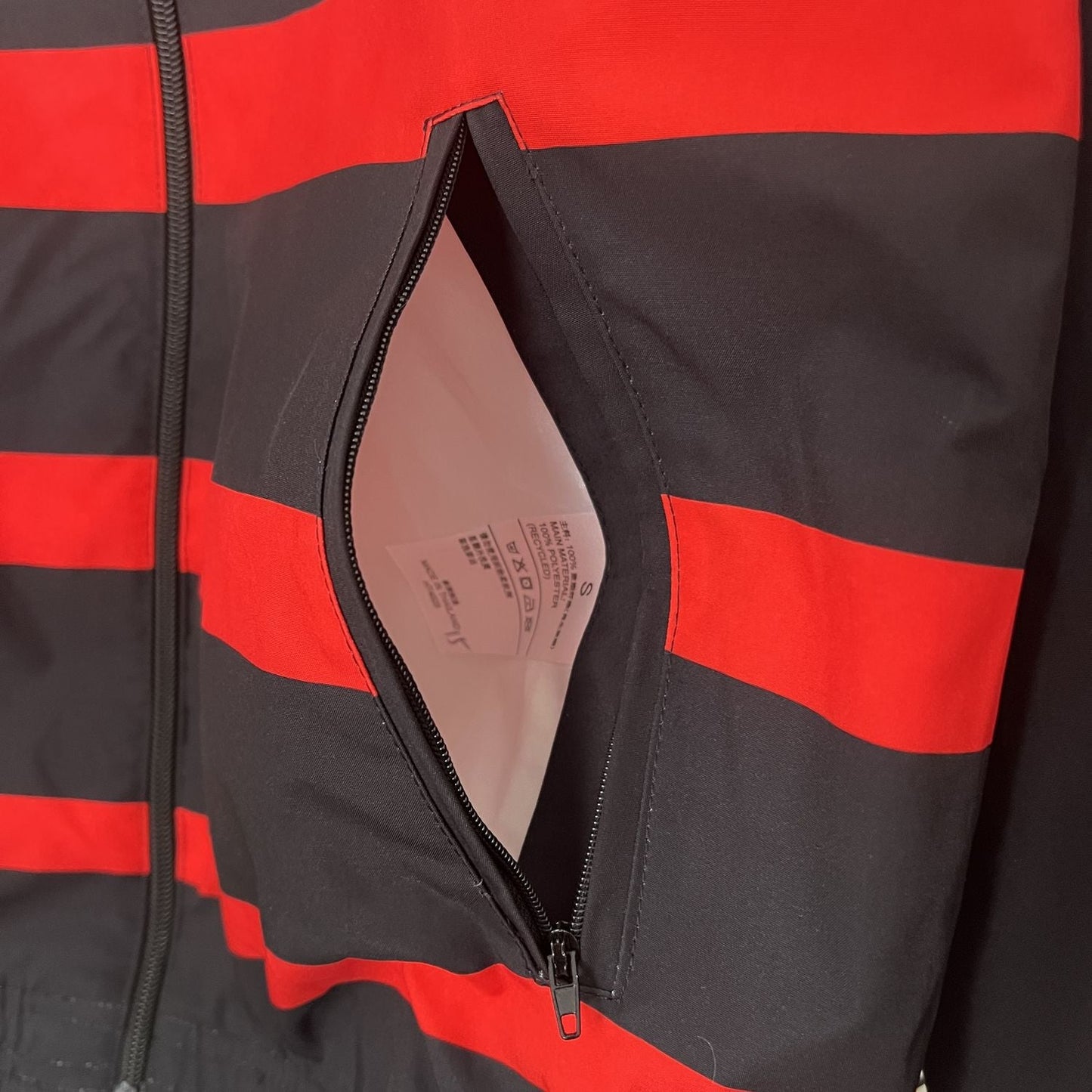Windjacke Flamengo - Schwarz und Rot