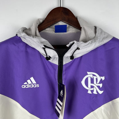 Windjacke Flamengo - Lila und Weiß
