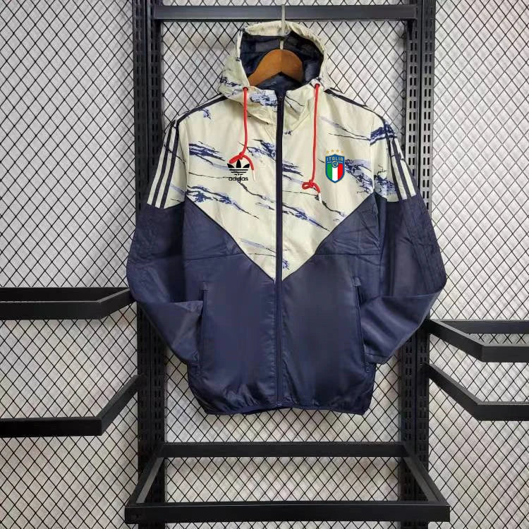 Windbreaker Italien 24/25 - Blau & Weiß