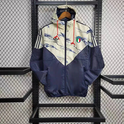 Windbreaker Italien 24/25 - Blau & Weiß