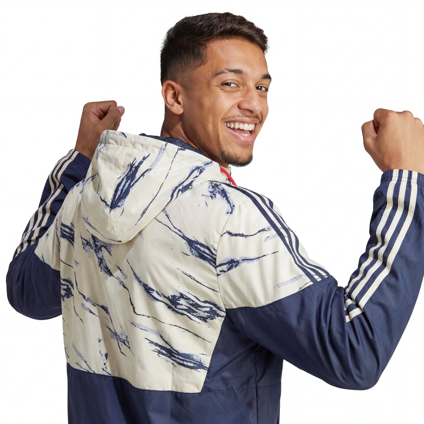 Windbreaker Italien 24/25 - Blau & Weiß