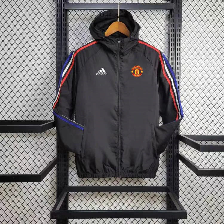 Windbreaker Manchester United 24/25 - Schwarz und Rot