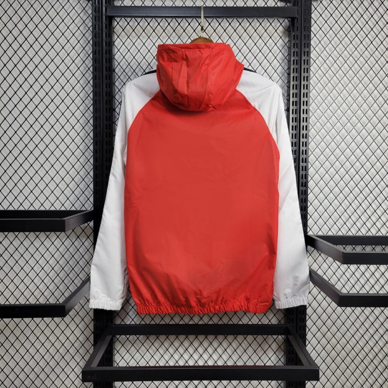 Windjacke Manchester United 24/25 - Weiß und Rot
