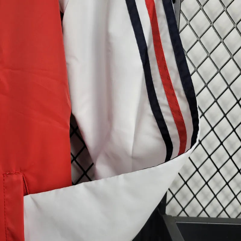 Windjacke Mexiko 24/25 – Weiß und Rot