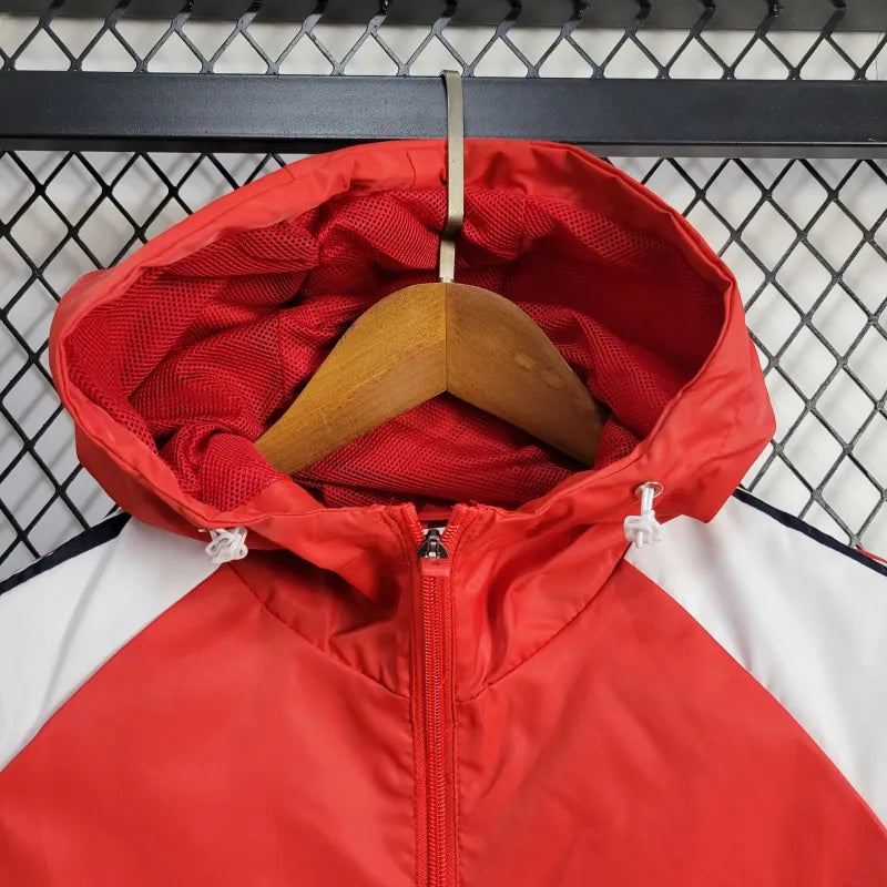 Windjacke Mexiko 24/25 – Weiß und Rot