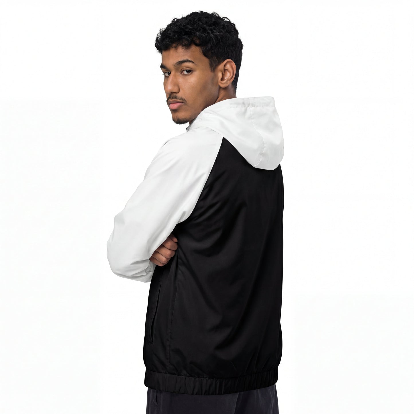 Windjacke Real Madrid 24/25 - Schwarz Weiß
